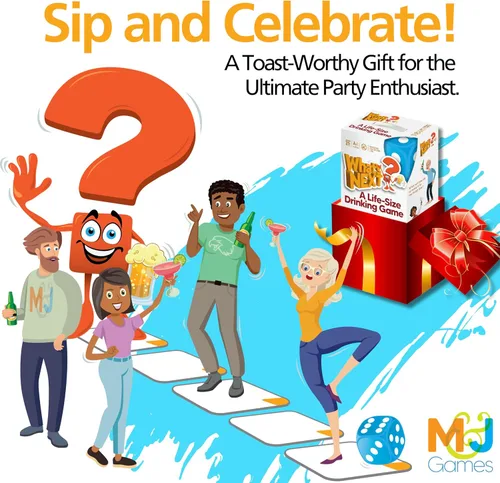 Miniatura 2 de M&J Games A continuación: un juego de beber de tamaño real, juego de mesa para amantes de las fiestas, actividad divertida para reuniones