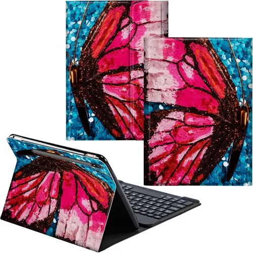 Miniatura 71 de Para Samsung Galaxy Tab S6 Lite Funda 2022/2020 Teclado Inalámbrico Desmontable Y Cubierta De Soporte De Cuero PU Funda Protectora Para Samsung