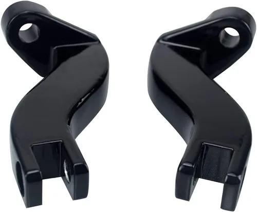 Miniatura 6 de Kit de Montaje de Reposapiés Trasero para Pasajero 10mm para Harley Touring Road King Road Glide Street Glide Electra Glide Modelos 1993-2025, Negro