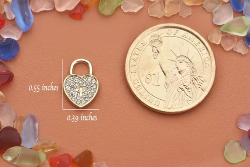 Miniatura 4 de Paquete de 20 dijes de diamantes de imitación chapados en oro, accesorios de cristal para collares, pulseras, joyería, manualidades, bricolaje