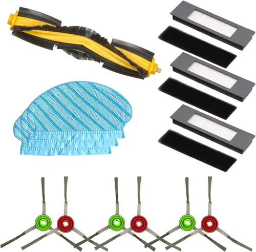 Cepillo principal cepillo lateral HEPA filtro pantalla plumero paño rueda universal para Ecovacs DEEBOT OZMO 950 Robotic Aspirador Accesorios 1