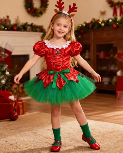 Miniatura 17 de Century Star Tutú de 4 capas para niñas pequeñas, faldas de ballet de tul para baile de princesa, esponjoso, para fiestas de cumpleaños de 2 a 8 años
