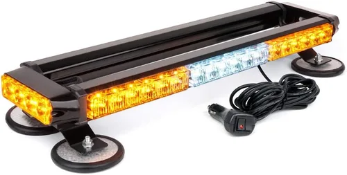 Miniatura 10 de Xprite Barra de Luces Estroboscópicas Intermitentes LED COB Ámbar para Techo de Doble Cara de 21" de Alta Visibilidad Luces de Baliza de Advertencia