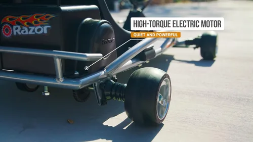Miniatura 2 de Razor Ground Force One - Go Kart eléctrico para mayores de 8 años, hasta 12 MPH, hasta 40 minutos de uso continuo, acelerador de velocidad variable