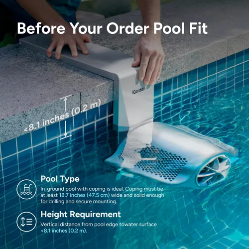 Miniatura 5 de iGarden P100 - Jet de natación para piscina, máquina de corriente de piscina con 5 modos de onda, entrenador de flujo de agua ajustable del 0 al