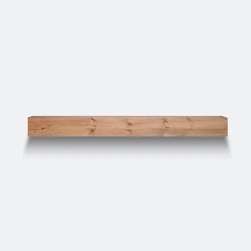 Urbandi Repisa Moderna para Chimenea, Manto Flotante Contemporáneo, Estantería, Hecho a Mano, (Marrón, 36Lx6Hx8D)