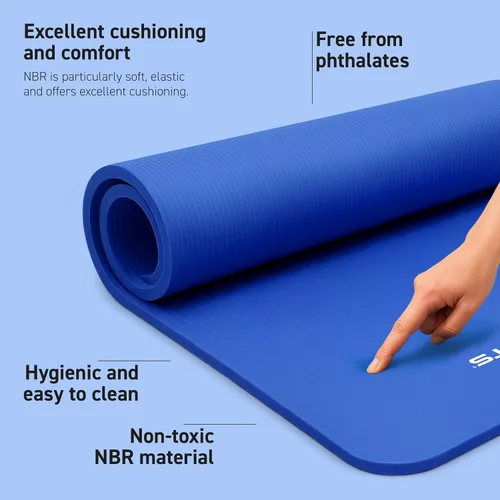Miniatura 2 de MSPORTS Esterilla de yoga premium antideslizante gruesa – Esterilla de ejercicios extra cómoda para entrenamientos en casa, pilates, estiramiento