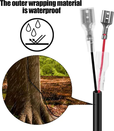 Miniatura 3 de Cable de alimentación para cámara de sendero, cable de alimentación externo CC de 0.157 x 0.067 in compatible con cámaras Tactacam Reveal X, XB, SK