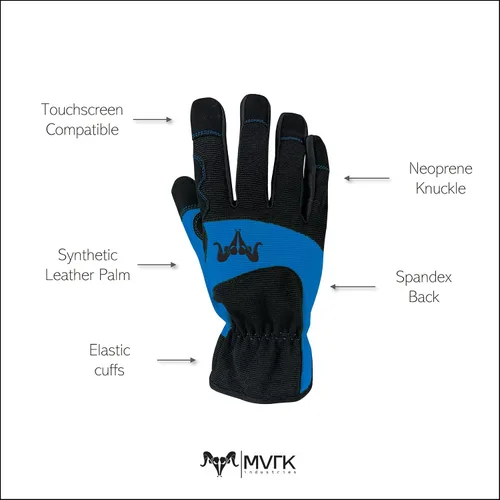 Miniatura 2 de Paquete de 3 guantes de trabajo de cuero sintético, 3 pares