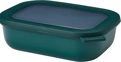 Miniatura 43 de Mepal Cirqula - Recipiente circular rectangular para almacenar y servir alimentos con tapas transparentes, perfecto para preparación de alimentos