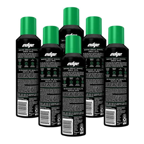 Miniatura 2 de Edge Gel de afeitado para hombres, aloe calmante con dos veces el aloe, (paquete de 6) - Gel de afeitado para hombres que hidrata, protege y calma