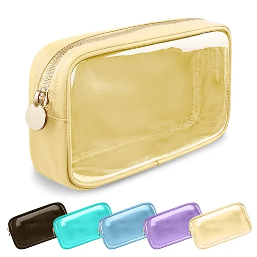Miniatura 54 de Estuche pequeño para lápices y maquillaje para bolso, lindo estuche de lápices, bolsa de pinceles de maquillaje de nylon con cremallera, estuche