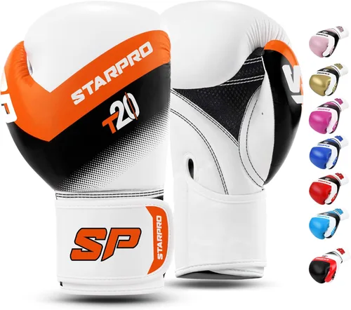Miniatura 10 de Starpro Guantes de boxeo con soporte y protección inigualables para la muñeca, entrenamiento, muay thai, hombres y mujeres, varios colores y tamaños