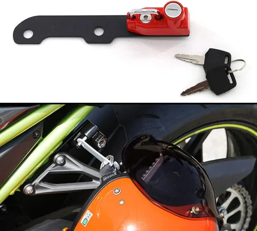 Miniatura 9 de Bloqueo de casco de motocicleta antirrobo combinación PIN bloqueo asegura para Z900 2017-2019