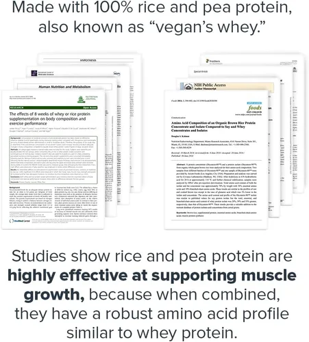 Miniatura 3 de LEGION Plant+ Proteína vegana en polvo, chocolate, arroz y guisantes, mezcla de proteínas a base de plantas. Sin gluten, sin OMG, endulzado