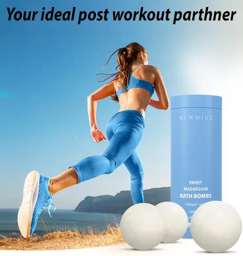 Miniatura 4 de Bombas de baño de magnesio después del entrenamiento, recuperación de dolores musculares, tensión, sal de Epsom, baño de burbujas de lujo, spa