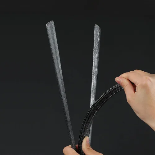 Miniatura 4 de Ventilador plegable de metal de defensa propia de 10 pulgadas, ventilador de tela de seda masculina, ventilador de aleación de acero de tungsteno