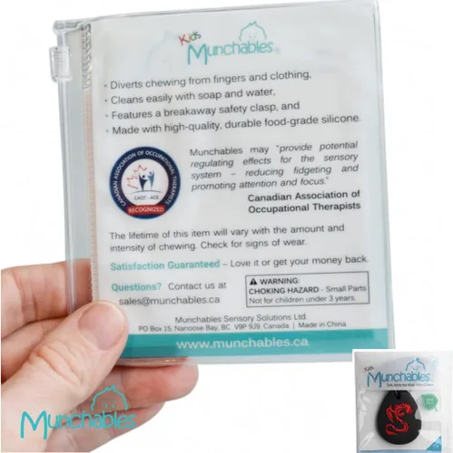 Miniatura 3 de Collar sensorial masticable de dragón para adultos o niños, joyería de juguete masticable para niños y niñas (azul marino/negro)