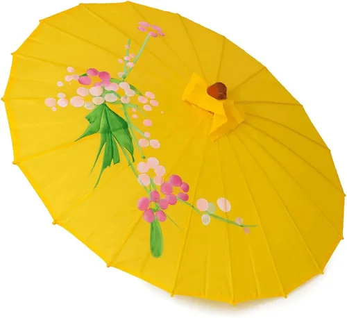 Miniatura 17 de JapanBargain, parasol japonés asiático de nylon chino para fotografía, cosplay, disfraces, boda, fiesta, decoración del hogar, tamaño para niños, 22