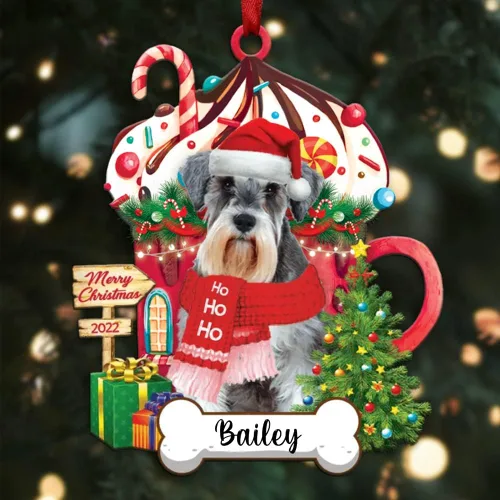 Miniatura 31 de Amantes de los perros de Navidad – Navidad de perros disponibles para muchos perros Shi Tzu – Adorno con forma personalizada, adorno de Navidad
