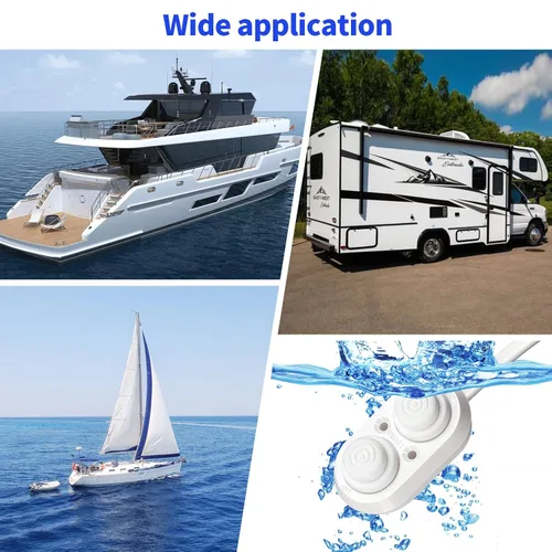 Miniatura 7 de Interruptor de ajuste para barco, Haoguo Tilt con IP67 impermeable, adecuado para barcos de pesca, yates, barcos, color blanco