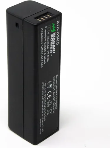 Miniatura 7 de Wasabi Power DJI Osmo Batería Inteligente (paquete de 2) y cargador dual para DJI Osmo, Osmo Mobile, Osmo+