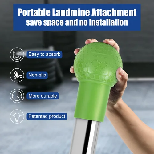 Miniatura 3 de HXD-ERGO Accesorio Landmine para Barra, Accesorio de Remo con Barra en T Compatible con Barras Olímpicas de 2 Pulgadas, Accesorio Landmine para Verde