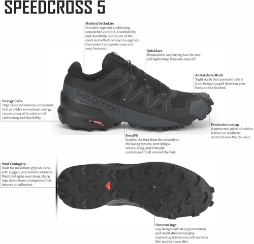 Miniatura 2 de Tenis Salomon Speedcross 5 Trail para correr en senderos, para hombre