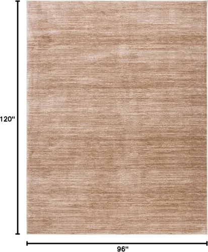 Miniatura 2 de SAFAVIEH - Alfombra de 8x10 pies, colección Vision, diseño moderno en tonos ombré, color marrón claro, no suelta pelusa y fácil de limpiar, ideal