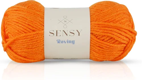 Miniatura 92 de Sensy Roving - Ovillo de lana multicolor, 3.5 onzas, 132 yardas, calibre 5, voluminoso (otoño)