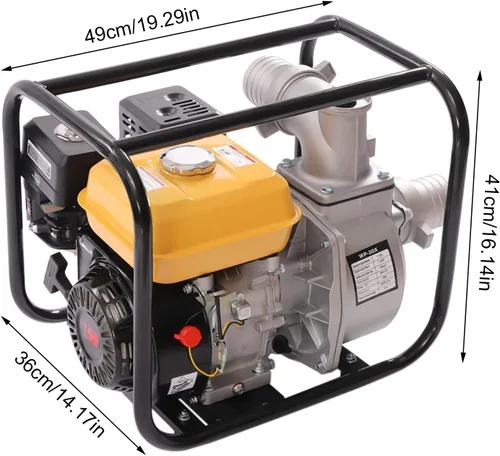 Miniatura 9 de Bomba de transferencia de agua 4 tiempos 7.5hp 3 pulgadas portátil de gasolina bomba de agua ligera de alta presión para riego de piscina