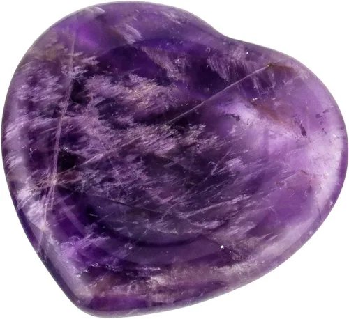 Miniatura 8 de SUNYIK Piedra natural tallada a mano para el pulgar, piedras pulidas en el bolsillo de la palma, cristal curativo para el día de San Valentín