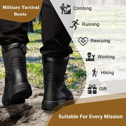 Miniatura 6 de Botas tácticas militares para hombre, botas de la jungla del ej