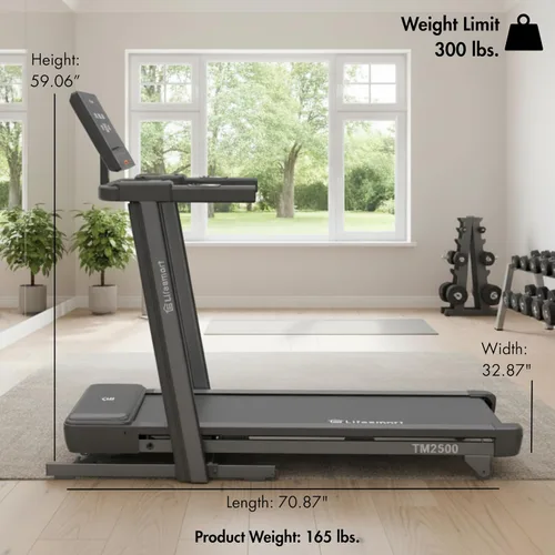 Miniatura 3 de Lifesmart PowerTouch - Cinta de correr plegable para el hogar Motor sin escobillas, 10% de inclinación y -3% de disminución, plegado automático