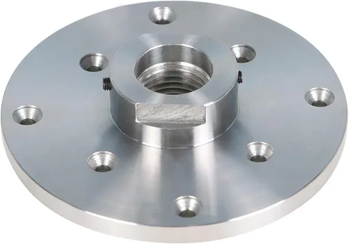 Miniatura 5 de findmall Placa frontal de torno de madera de acero de 6 pulgadas, 1-1/4 x RH 8TPI roscada con tornillo de bloqueo para asegurar en el husillo