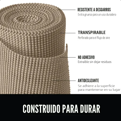 Miniatura 2 de GORILLA GRIP powerGRIP - Forro para estante de cajón y gabinete, agarre grueso y fuerte, forros no adhesivos que protegen armarios de cocina