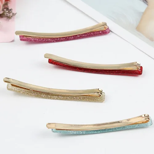 Miniatura 4 de 14 piezas de pinzas para el pelo de color puro Bobby pins de acetato, horquillas, accesorios para el cabello, pinzas para el cabello geométricas