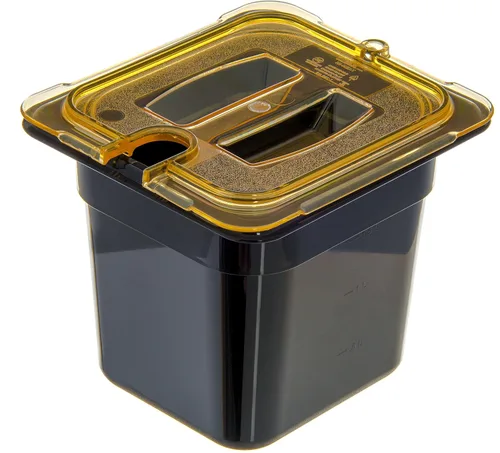 Miniatura 6 de Carlisle FoodService Products Bandeja de alimentos de alta temperatura, contenedor de almacenamiento de alimentos de tamaño 1/6 para servir