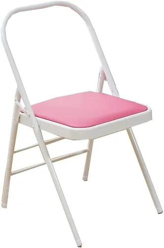 Miniatura 8 de Folding Chairs Muebles plegable respaldo silla cómodo simple acolchado marco de metal ahorro de espacio de almacenamiento