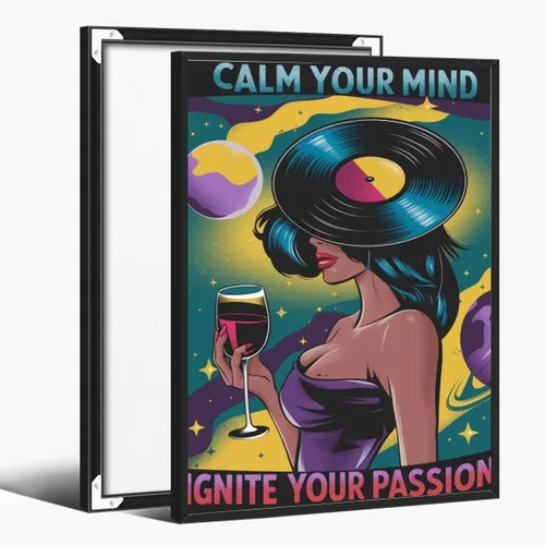 Miniatura 89 de Lienzo decorativo para pared con texto en inglés "Lose Your Mind Find Your Soul", arte de pared con citas inspiradoras para la salud mental, pintura