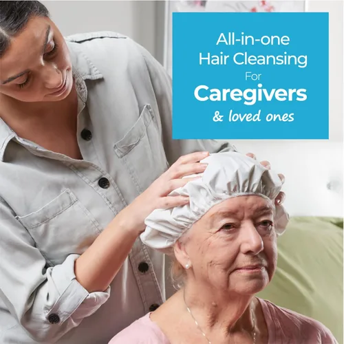 Miniatura 3 de Scrubzz Caps de Champú Sin Enjuague para Pacientes Ancianos y Postrados, Caps de Champú Libres de Enjuague para Después de Cirugía y Estancias
