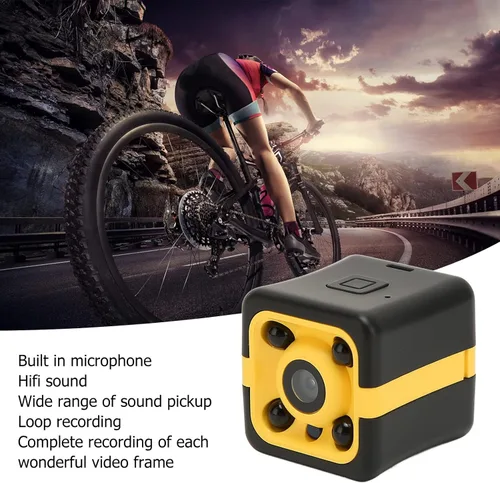 Miniatura 4 de Cámara de acción, grabación en bucle de 1080P, a prueba de polvo, micrófono de sonido HiFi integrado, interfaz micro USB 2.0 de 5 pines, cámara
