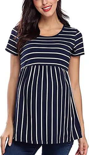 Miniatura 7 de Camisetas de manga estampada para embarazo, camisetas de maternidad para mujer, de moda, de maternidad, de 6 meses, para bebé niña