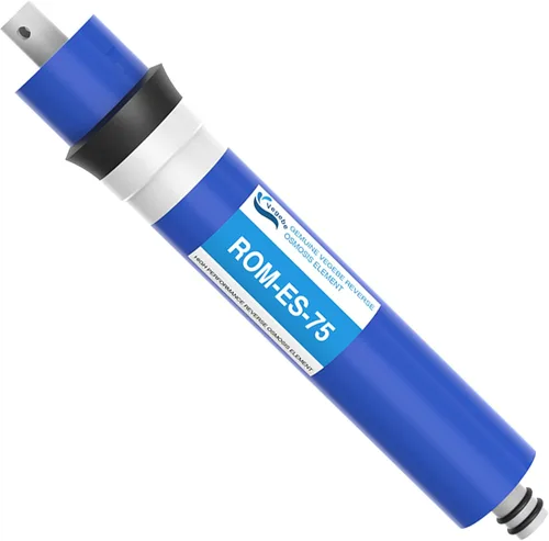 Filtro de membrana de ósmosis inversa 75 GPD RO de 12 x 1.8 pulgadas, repuesto para debajo del fregadero, sistema purificador de filtración de
