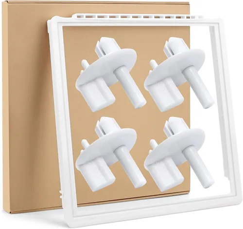 Miniatura 9 de ACTUALICE 241969501 Marco para estante de refrigerador sin vidrio Compatible para Frigi.daire 241969501/Pieza de Frigi.daire 241969501