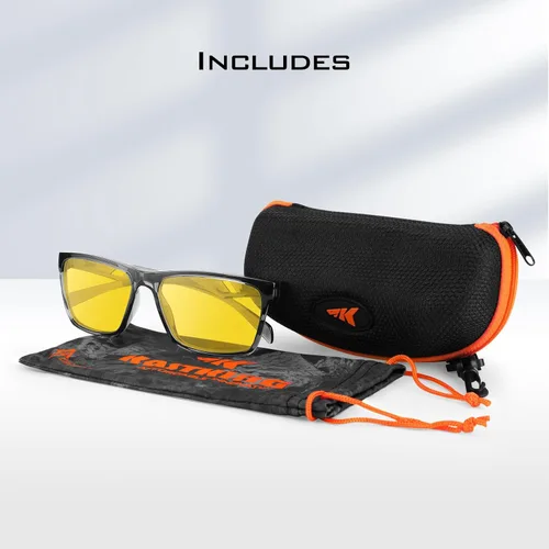 Miniatura 6 de KastKing IllumiLens Gafas de visión nocturna, gafas de conducción nocturna para hombres y mujeres, reducen el deslumbramiento y mejoran la visión