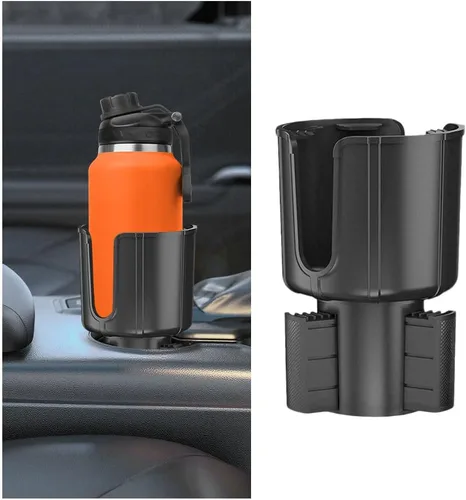 Miniatura 6 de BESULEN Expansor de portavasos de automóvil, extensor de portavasos para vehículo con base ajustable, adaptador organizador de botellas de agua