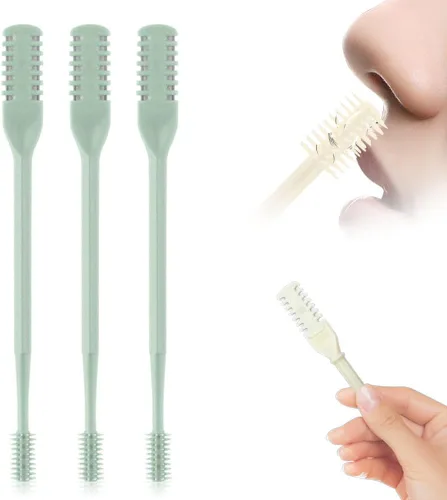 Miniatura 14 de Recortador de Vello Nasal 2 en 1, Cuchillo de Vello Nasal de Doble Cara Mejorado, Cortador de Vello Nasal Manual para Mujeres y Hombres (Crema, 3)