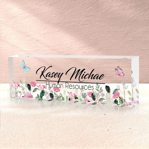 Miniatura 13 de Placa de Nombre Personalizada, Decoración de Oficina Personalizada - Accesorio de Escritorio de Acrílico, Regalos de Oficina para Empleados