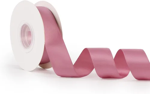 Miniatura 22 de Cinta de satén blanca de 1 pulgada de doble cara, 25 yardas para envoltura de regalos, ramo de novia, decoración de boda, decoración de fiesta